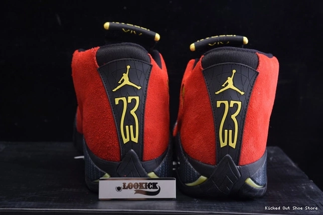 Kicked Out Shoe Store 654459-670 Red Jordan 14 Retro Air Challenge 0808